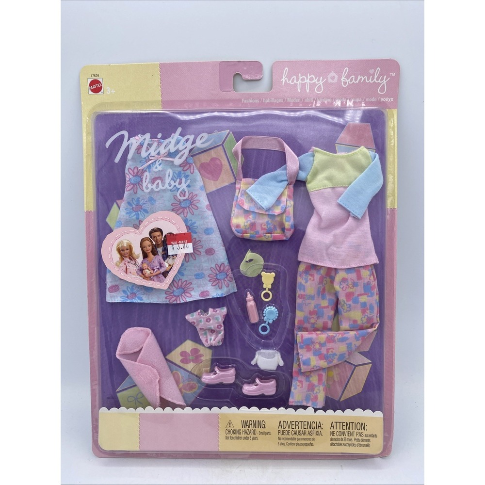 2002 Barbie Midge & Baby Fashion and Accessories Mom And Baby Clothes